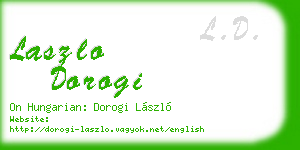 laszlo dorogi business card